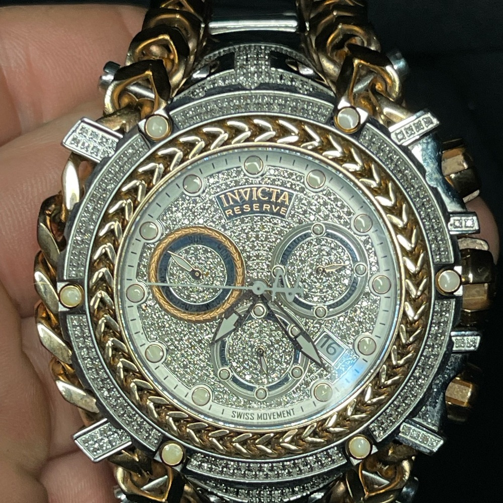 Invicta Reserve Men's Gold and Silver Chronograph Watch